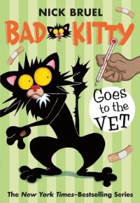 Book Cover for Bad Kitty Goes to the Vet (Paperback Black-And-White Edition) by Nick Bruel