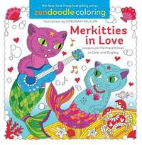 Book Cover for Zendoodle Coloring: Merkitties in Love by Deborah Muller