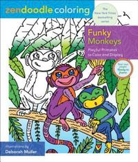 Book Cover for Zendoodle Coloring: Funky Monkeys by Deborah Muller