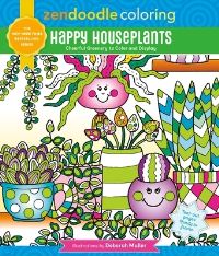 Book Cover for Zendoodle Coloring: Happy Houseplants by Deborah Muller