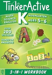 Book Cover for Tinkeractive Kindergarten 3-In-1 Workbook by Megan Hewes Butler, Nathalie Le Du