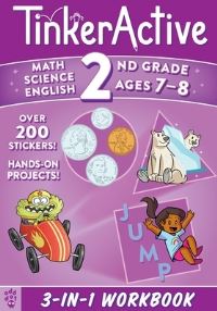 Book Cover for Tinkeractive 2nd Grade 3-In-1 Workbook by Enil Sidat, Megan Hewes Butler