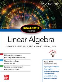 Book Cover for Linear Algebra by Seymour Lipschutz, Marc Lipson