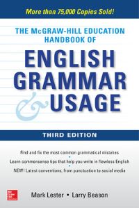 Book Cover for McGraw-Hill Education Handbook of English Grammar and Usage by Mark Lester