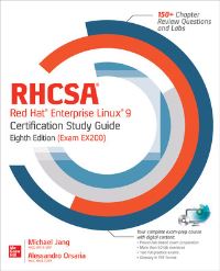 Book Cover for RHCSA/RHCE Red Hat Enterprise Linux 8 Certification Study Guide by Michael H Jang, Alessandro Orsaria