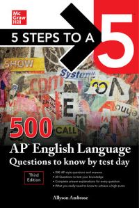 Book Cover for 500 AP English Language Questions to Know by Test Day by Allyson Ambrose