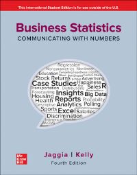 Book Cover for Business Statistics by Sanjiv Jaggia, Alison Kelly