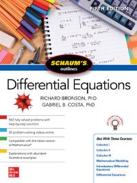 Book Cover for Schaum's Outlines Differential Equations by Richard Bronson, Gabriel B Costa