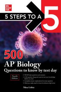 Book Cover for 500 AP Biology Questions to Know by Test Day by Mina Lebitz