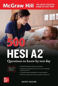 Book Cover for 500 HESI A2 Questions to Know by Test Day by Kathy A Zahler