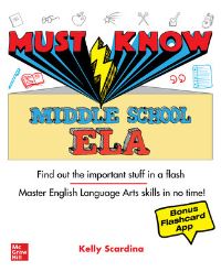 Book Cover for Must Know Middle School ELA by Kelly Scardina