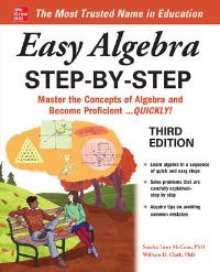 Book Cover for Easy Algebra Step-by-Step by Sandra Luna McCune, William D Clark