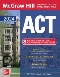 Book Cover for McGraw Hill ACT 2024 by Steven W Dulan, Amy Dulan