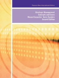 Book Cover for Strategic Management by Mason Andrew Carpenter, William Gerard Sanders