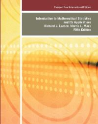 Book Cover for Introduction to Mathematical Statistics and Its Applications by Richard J Larsen, Morris L Marx