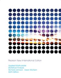 Book Cover for Applied Multivariate Statistical Analysis by Richard A Johnson, Dean W Wichern