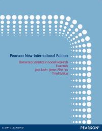 Book Cover for Elementary Statistics in Social Research: Essentials by Jack Levin, James Fox