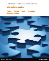 Book Cover for Intermediate Algebra by John, Jr Tobey, Jeffrey Slater, Jamie Blair, Jennifer Crawford