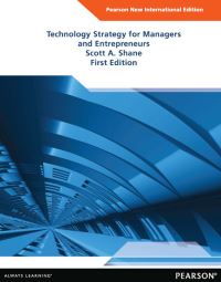 Book Cover for Technology Strategy for Managers and Entrepreneurs by Scott Shane