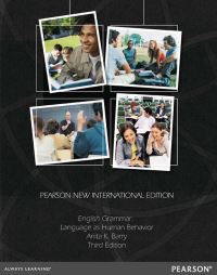 Book Cover for English Grammar: Language as Human Behavior by Anita Barry