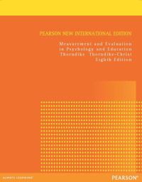 Book Cover for Measurement and Evaluation in Psychology and Education by Robert Thorndike, Tracy ThorndikeChrist