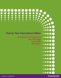 Book Cover for Starting Out With Programming Logic and Design by Tony Gaddis