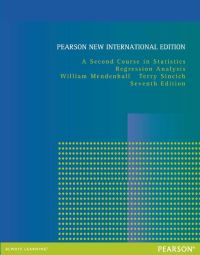 Book Cover for A Second Course in Statistics by William Mendenhall, Terry Sincich