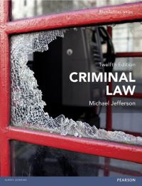 Book Cover for Criminal Law by Michael Jefferson