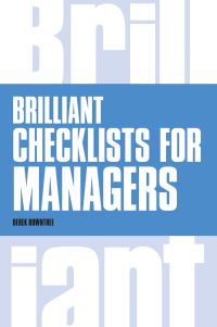 Book Cover for Brilliant Checklists for Managers by Derek Rowntree