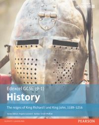 Book Cover for Edexcel GCSE (9-1) History. The Reigns of King Richard I and King John, 1189-1216 by Sarah Moffatt