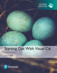 Book Cover for Starting Out With Visual C# by Tony Gaddis