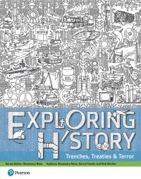 Book Cover for Exploring History. Trenches, Treaties & Terror by Rosemary Rees, Darryl Tomlin, Rob Bircher
