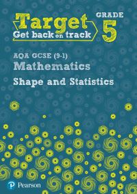 Book Cover for Target Grade 5 AQA GCSE (9-1) Mathematics Shape and Statistics Workbook by Diane Oliver