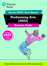 Book Cover for Pearson REVISE BTEC Tech Award Performing Arts Revision Guide Print by Heidi McEntee