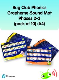 Book Cover for Bug Club Phonics Grapheme-Sound Mats Phases 2-3 (Pack of 10) (A4) by Rhona Johnston, Joyce Watson