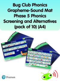 Book Cover for Bug Club Phonics Grapheme-Sound Mats Phase 5 Phonics Screening and Alternatives (Pack of 10) (A4) by Rhona Johnston, Joyce Watson