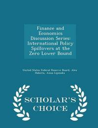 Book Cover for Finance and Economics Discussion Series by United States Federal Reserve Board, Alex Haberis, Anna Lipinska