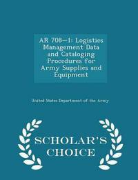 Book Cover for AR 708-1 by United States Department of the Army