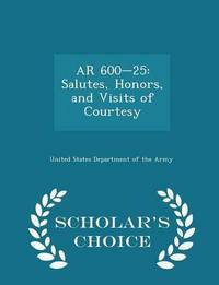 Book Cover for AR 600-25 by United States Department of the Army