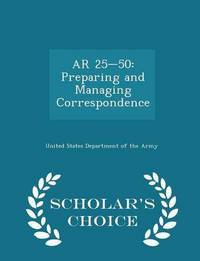 Book Cover for AR 25-50 by United States Department of the Army