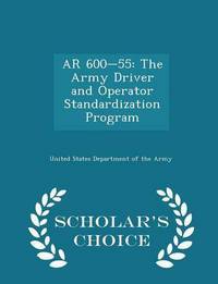 Book Cover for AR 600-55 by United States Department of the Army