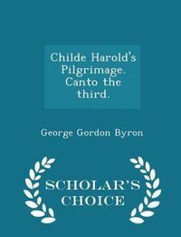 Book Cover for Childe Harold's Pilgrimage. Canto the Third by George Gordon Byron