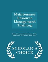 Book Cover for Maintenance Resource Management Training - Scholar's Choice Edition by D Federal Aviation Administration Faa