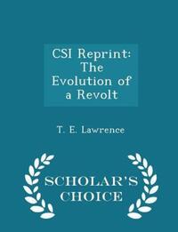 Book Cover for CSI Reprint by T E Lawrence