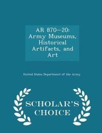 Book Cover for AR 870-20 by United States Department of the Army