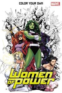 Book Cover for Color Your Own Women Of Power by Skottie Young, Arthur Adams, Olivier Coipel