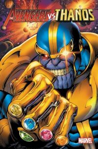 Book Cover for Avengers Vs. Thanos by Joe Caramagna