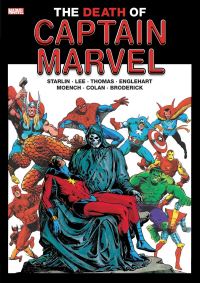 Book Cover for The Death Of Captain Marvel by Jim Starlin, Stan Lee, Roy Thomas, Steve Englehart, Doug Moench