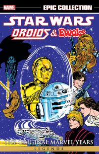 Book Cover for Droids and Ewoks by David Manak