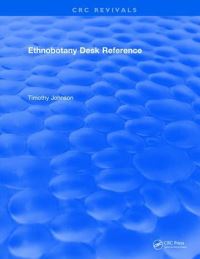 Book Cover for CRC Ethnobotany Desk Reference by Tim Johnson